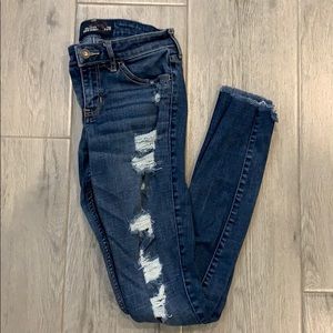 Hollister 3 Ripped Super Skinny Jeans
